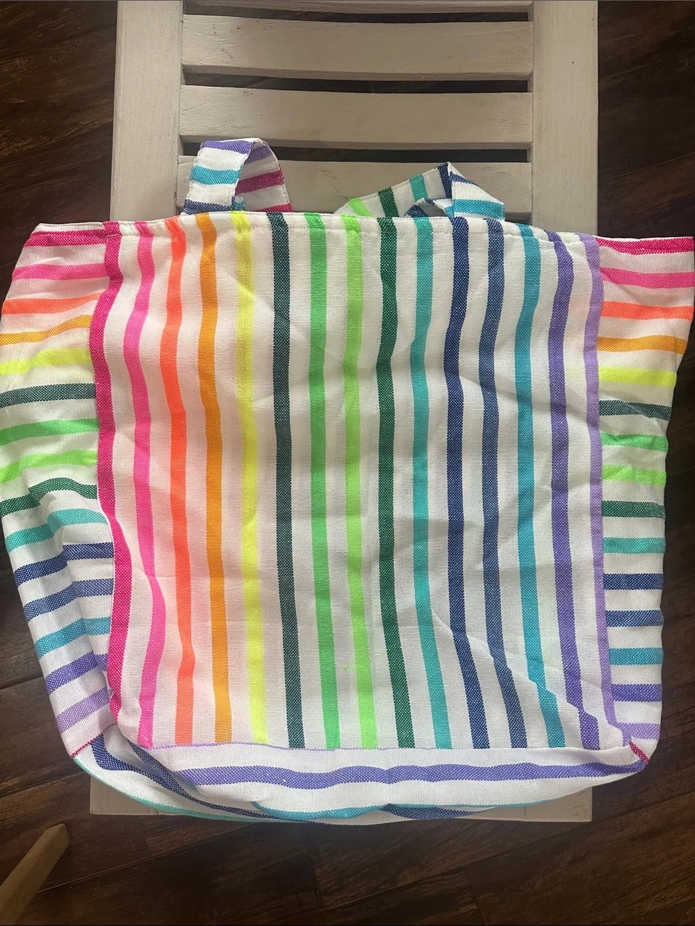 Las Bayadas Colorful Striped Tote - Picture 3 of 5